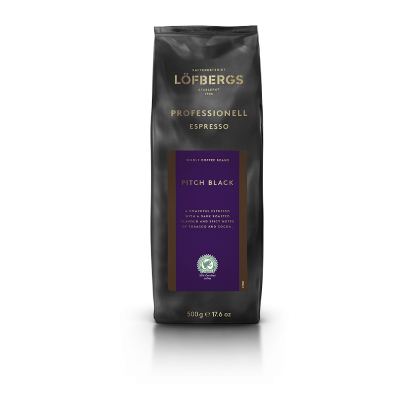 Løfberg Pitch Black Espresso - Hele Bønner - 500 g