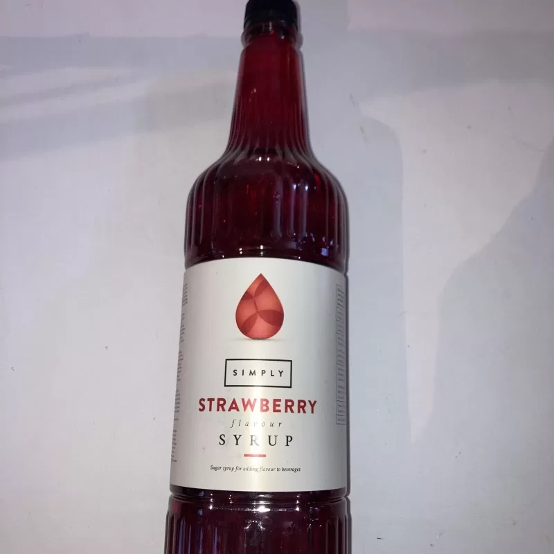 Simply Jordbær sirup - 1 L